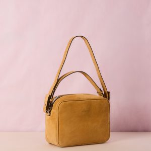 LOGO MEDIUM CROSSBODY IN DESERTO SUEDE